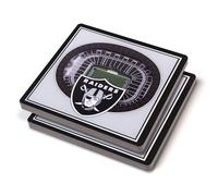 YouTheFan NFL Las Vegas Raiders 3D StadiumView Dessous de Verre - Allegiant Stadium