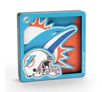 YouTheFan NFL Miami Dolphins 3D Logo Series Aimants