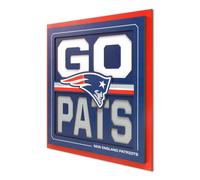YouTheFan NFL New England Patriots Slogan Series Dcoration murale 3D