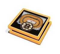 YouTheFan NHL Boston Bruins 3D StadiumViews Dessous de Verre, 10,2 x 10,2 cm