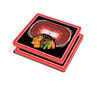 YouTheFan NHL Dessous-de-Verre 3D Flyers de Philadelphie Stade Views, 10,2 x 10,2 cm