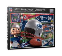 YouTheFan Puzzle srie rtro des New England Patriots de la NFL - 500 pices