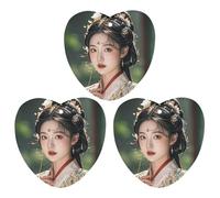 Youthful Women Lot de 3 désodorisants pour voiture à suspendre en forme d'amour - Cartes parfumées durables pour voiture, maison, bureau - Style noir