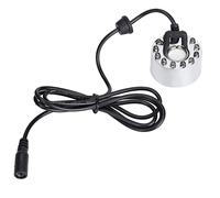 YOUTHINK Brumisateur, changeant ultrasonique brumisateur Fontaine d'eau étang atomiseur humidificateur d'air 12 LED 24 v d'eau Étang Intérieur Extérieur Fontaine Mister Foggers Argent(EU)