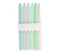 YOUTHINK Pailles en Silicone, 6 Pièces Pailles pour 1-3 Ans a Boire Souples Réutilisables, Flexibles/sans Bpa/Sécurité pour Enfants/Tout-Petits