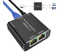 YOUTINGHDAV Répartiteur LAN 1 vers 2, 1000 Mbps RJ45 Répartiteur réseau 2 ports Ethernet RJ45 Gigabit Switch CAT5 CAT5E CAT6 CAT7 pour PC, ordinateur portable, hub, commutateur, routeur, Set-Top Box