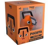 Youtooz Figurine en Vinyle Angry Pochita 6,6 cm, sous Licence Officielle Angry Pochita de la Collection Populaire Manga et Anime Chainsaw Man, Orange