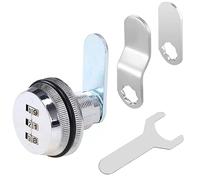 youtu Serrure à Code Serrure codée d’armoires de Tiroirnumérique Mécanique Code à Combinaison 3 Chiffres en Alliage de Zinc pour Armoire Placard Tiroir Boîte Aux Lettres (0,5-10mm)