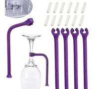 YouU 4 Pièces Silicone Verre à vin Support au Lave-Vaisselle 10 Pièces Les capuchons en silicone pour la grille du lave-vaisselle