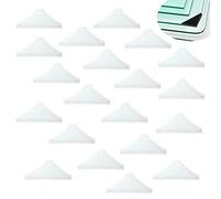 YouU 4mm Protections D'angle Blanc- Coussin de Protection D'angle en Verre à Trois Angles en Forme de 20 Pièces