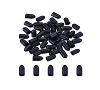 YouU Capuchons de Poussière en Caoutchouc pour Bouteilles de Boisson Alcoolisée,Noir (15X7mm)