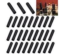 YouU Capuchons de Poussière en Caoutchouc pour Bouteilles de Boisson Alcoolisée,Noir (50X10mm)