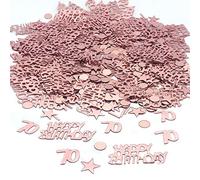 YouU Confettis de table de fête-Décorations de table Scatters Décorations de confettis, 35g / 700pcs （Or rose） (70)