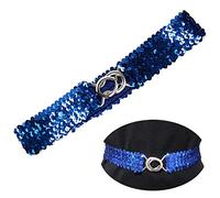 YouU Femmes Élastique Boucle Extensible Style Paillettes Bordure Taille Bande Ceinture Mode Taille Femme Ceinture
