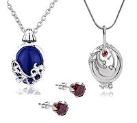 YouU Le Journal de Vampire Daywalking Katherine Collier Pendentif Charmant Collier Diamant Boucles d'oreilles pour Les Fans 3 pcs