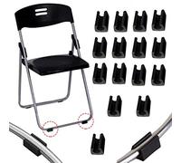 YouU Lot de 15 capuchons de protection en plastique antidérapant pour pieds de chaise - 12 mm - Noir - Convient pour un diamètre de 11 à 13 mm
