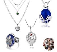 YouU The Vampire Hope Mikaelson inspirés du collier Elena Gilbert avec médaillon ouvrant Verveine Collier Elena Saphir Cristal Lumière du jour 24 pcs