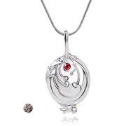 YouU UoYu Parure de bijoux Elena Gilbert avec médaillon en forme de verveine pour fans de cosplay avec autocollants 21 pièces