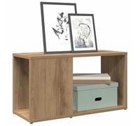 Youuihom Armoire TV en chêne artisanal - 60 x 24 x 32 cm - Avec espace de rangement - Robuste - Pour salon, bureau et bureau à domicile