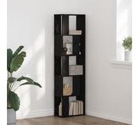 Youuihom Bibliothèque à 5 étages en chêne noir, design moderne, étroite, haute, 45 x 23,5 x 162,5 cm, pour salon, bureau et coin lecture