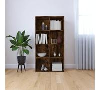 Youuihom Bibliothèque - Buffet étroit - Haut - En bois de chêne fumé - 66 x 30 x 130 cm - Multifonction - Pour salon - Design moderne