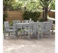 Youuihom Chaise de Jardin extérieur 6 pcs Gris Clair 65,5 x 55,5 x 88 cm Plastique Robuste Design Moderne Confort accoudoirs pour terrasse Balcon terrasse Camping