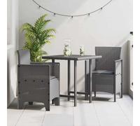 Youuihom Lot de 2 chaises de Jardin en polypropylène tressé Aspect rotin 53x49x85 cm Gris Clair Ultra résistante UV pour terrasse Balcon Camping et Bain de Soleil