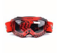 YOUUPOC Lunette Moto Cross,Lunettes Moto Lunettes de Moto for Enfants, Lunettes de Course de Moto, VTT Tout-Terrain, vélo for Enfants, Casque de Motocross (Color : Real Red)