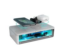 YouWe 15W 3 en 1 Chargeur mobile sans fil avec stérilisation UV, compatible avec iPhone, téléphones Android et AirPods compatibles Qi