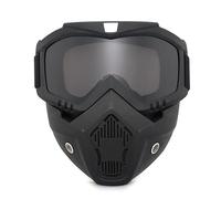 YouXiaor Lunettes de Moto Masque avec Masque Amovible Gris