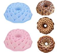 YouXiaor Moule à Kouglof, 2Pcs Moule à Kouglof en Silicone Moule en Spirale Antiadhésif Moule Gâteau Pour Savarin Moule a Cake Silicone Cannelé Moules Kouglof Pour Savarin Gâteaux au Chocolat