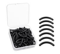 YouXunGS Lot de 100 recharges pour recourbe-cils en caoutchouc noir - Coussinets doux et confortables pour une meilleure courbure durable