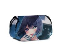 Youxy Hoshino Ai Trousse à crayons Anime Hoshino Rubi/Akuamarin Grande capacité Papeterie Imprimé dessin animé Fournitures de rentrée scolaire, Type 5, Trousse à crayons