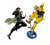 Youxy Jotaro Lot de 2 figurines d'action JJBA style combat, 26 cm, modèle de collection, ornement de bureau, cadeau de Noël, pour les fans
