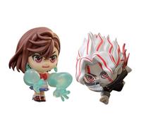 Youxy Lot de 2 mini figurines d'anime Ayase Momo/Ocarun - Modèle mignon - 7,5-10 cm - En PVC - Décoration - Cadeaux de Noël