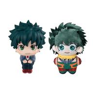 Youxy Midoriya Izuku Lot de 2 figurines d'action MHA - Figurine d'action - Statue MHA - Modèle Ornement - Objets de collection - Cadeau de Noël - 10 cm