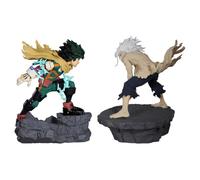Youxy Midoriya Izuku/Shigaraki Tomura Figurine Anime MHA Figurine d'action Scène de bataille en PVC 13 cm Fait à la main Statue de voiture Décoration de voiture à collectionner pour les fans