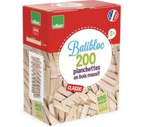 YOUY-Batibloc Classic Planchettes En Bois Massif,2134,200 Pièces,Beige