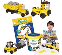 YOUY-Builders Edition Pour Les Enfants À Partir De 3 Ans,Jouet Éducatif Créatif Dans Un Ensemble De 123 Pièces,Blocs De Construction Pour Filles Et Garçons,Jouets Montessori Stem,Jouets Durables