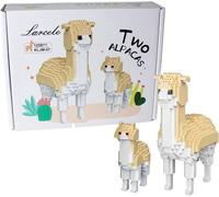 YOUY-Lot De 1258 Micro Blocs De Construction Kit De Jouets,Mini Briques Construction Blocs De Construction Ensemble Kljm-07 (Deux Alpagas)