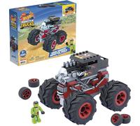 YOUY-Mega Construx Hot Wheels Monster Trucks Bone Shaker\U200B,Jeu De Voiture Et De Briques De Construction,194 Pièces,Pour Enfant Dès 5 Ans,Gvm27
