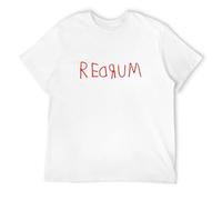 youyasi of Redrum T Shirt - The Shining, Horror Film, Stanley Kubrick, Jack Nicholson T-Shirt White L