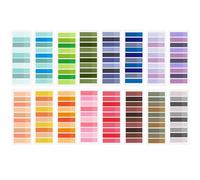 YOUYAYA 3200 Pièces Marque Page Adhesif, 16 Styles Gradients Autocollantes D'index Inscriptible Sticky Tabs pour Marqueur de Page D'école de Bureau Marqueur Adhésif