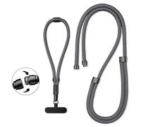 youyaya Chaîne de téléphone portable universelle 3 en 1 universelle -Cordon Telephone Portable à suspendre autour du cou - Avec cordon de téléphone portable - Réglable et amovible