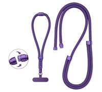 youyaya Chaîne de téléphone portable universelle 3 en 1 universelle -Cordon Telephone Portable à suspendre autour du cou - Avec cordon de téléphone portable - Réglable et amovible