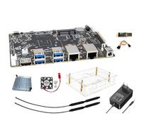 youyeetoo Banana Pi BPI-F3 Carte de développement de qualité industrielle, processeur Octa-Core SpacemiT K1 RISC-V intégré, 8-Core, puissance de calcul 2.0 Tops AI (avec coque acrylique) (4 Go de RAM