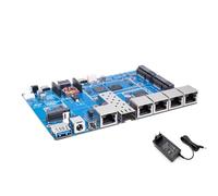 youyeetoo Banana Pi BPI-R4 Lite Routeur OpenWrt, puce MT7987A, 2 Go DDR4, 2,5 G SFP & RJ45 WAN, 4 x 1G LAN, connectivité réseau ordinateur monocarte industriel (R4 Lite Bareboard + bloc d'alimentation