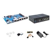 youyeetoo Banana Pi BPI-R4 Lite Routeur - OpenWrt, puce MT7987A, 2 Go DDR4, 2,5 G SFP & RJ45 WAN, 4 x 1G LAN, connectivité réseau industrielle ordinateur à carte unique (avec boîtier en métal)