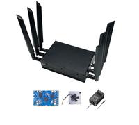 youyeetoo Banana Pi BPI-R4 WiFi 7 Carte de développement routeur 4/8 Go de RAM, 8 Go eMMC, puce MediaTek MT7988A, 2 emplacements SFP 10 Go, 4 ports réseau Gbe (avec paquet Wi-Fi 7, 8 Go de RAM, 8 Go