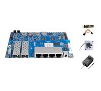 youyeetoo Banana Pi BPI-R4 WiFi 7 Carte de développement routeur 4/8 Go de RAM, 8 Go eMMC, puce MediaTek MT7988A, 2 emplacements SFP 10 Go, 4 ports réseau Gbe (paquet de base, 8 Go de RAM, 8 Go eMMC)